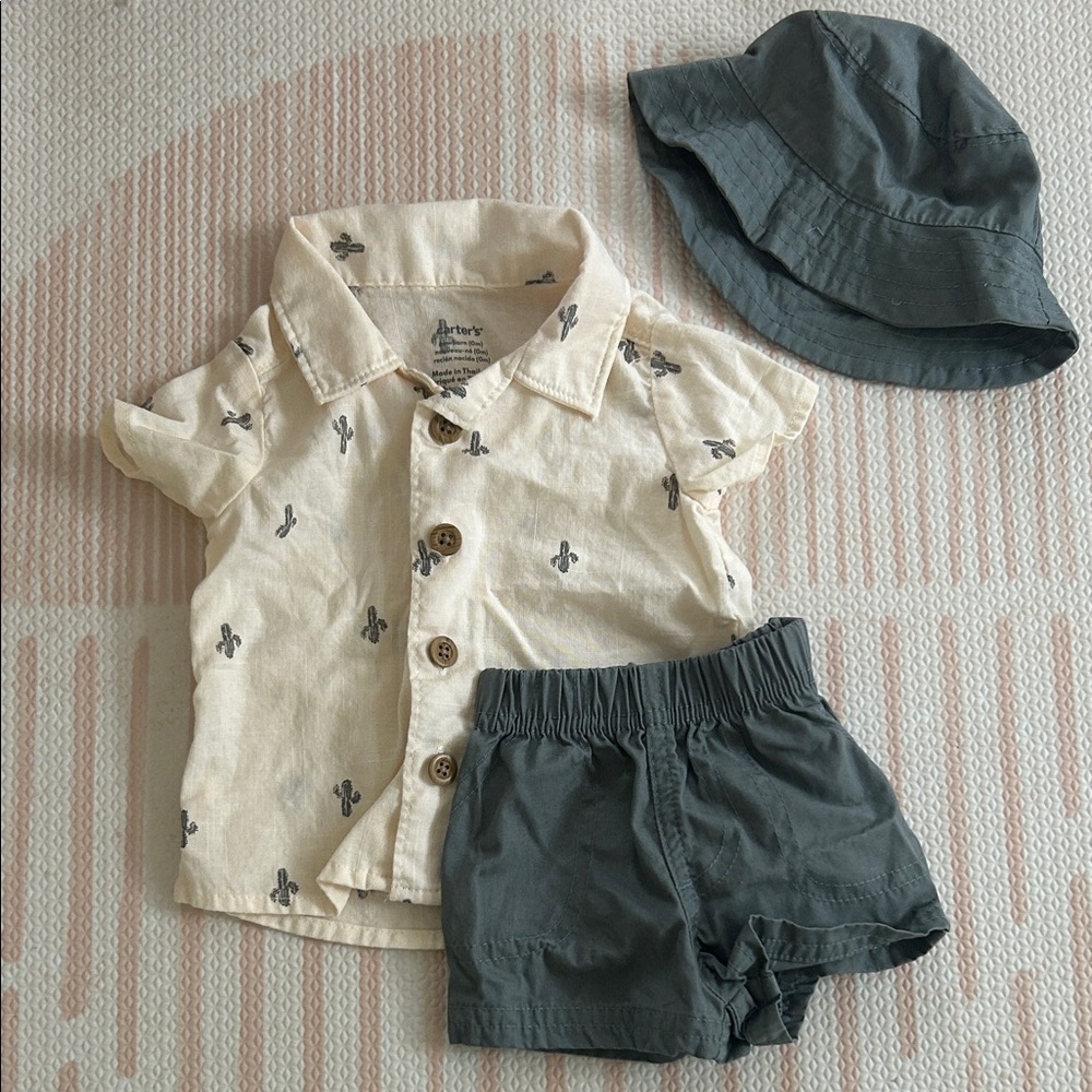 Boys Cactus Outfit Short Set